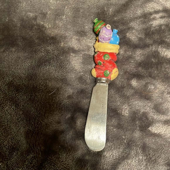 Set of 4 Christmas Cheese Spreader knife Set& 1 santa cheese blade cutting knife - Picture 4 of 8